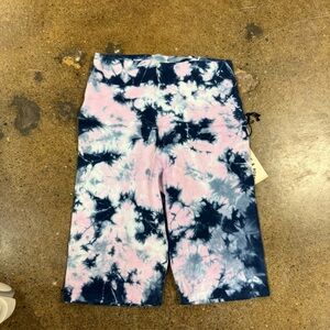 Electric & Rose Lavender and Blue Tie-Dye Shorts
